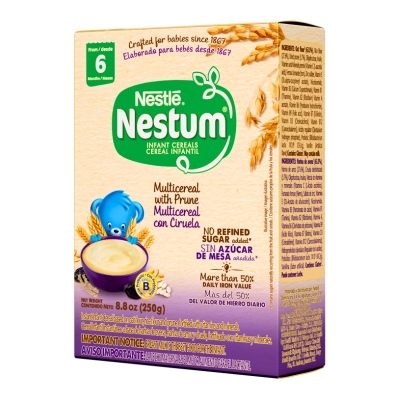 Cereal Infantil Multicereal con Ciruela Nestum 250 Gr