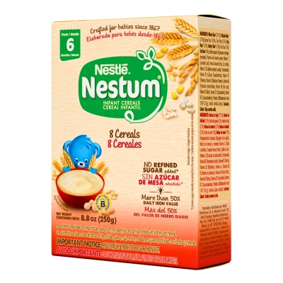 Cereal Infantil 8 Cereales 6 Meses Nestum 250 Gr