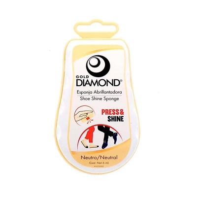 Esponja De Brillo Para Calzado Neutro Gold Diamond 6 Ml