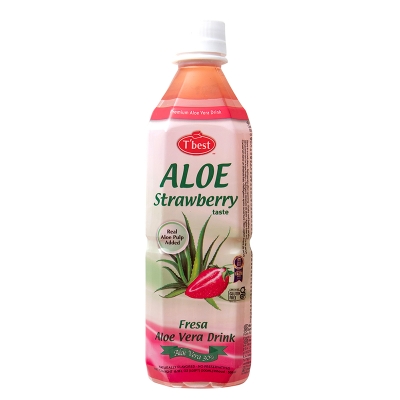 Bebida de Aloe Vera Sabor Fresa TBest 500 Ml