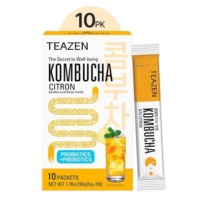 Té Kombucha Citron Teazen 10 Und/Paq