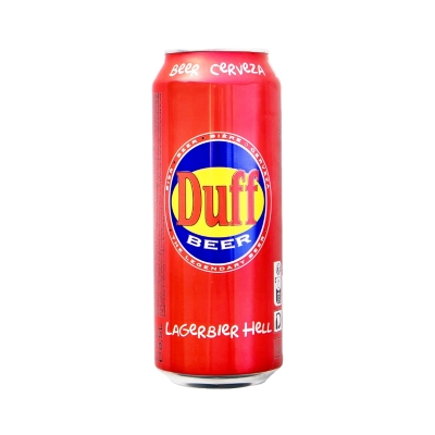 Cerveza lager Roja Duff Lata 12 Onz.