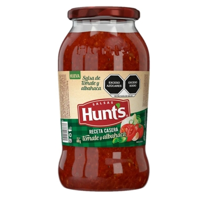 Salsa de Tomate y Albahaca Hunts 680 Gr