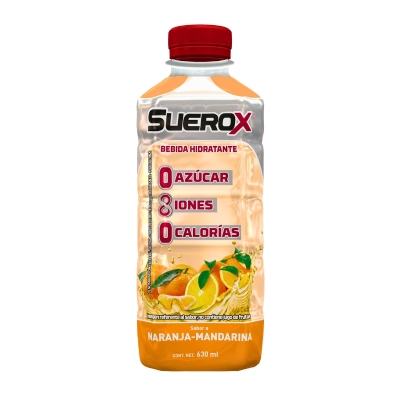 Bebida Rehidratante Sabor Naranja y Mandarina Suerox 630 Ml