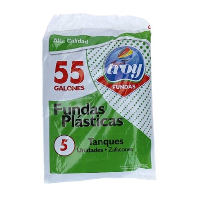 Funda de Basura Para Tanque 55 Gl Troy 5 Und/Paq