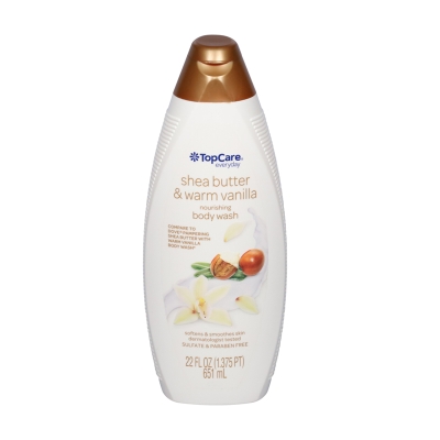 Jabón Liquido Shea Butter y Vainilla Top Care 22 Onz.