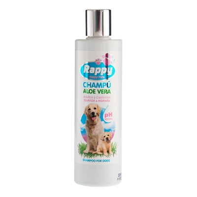 Shampoo Para Mascotas Aloe Vera Rappy 300 Ml