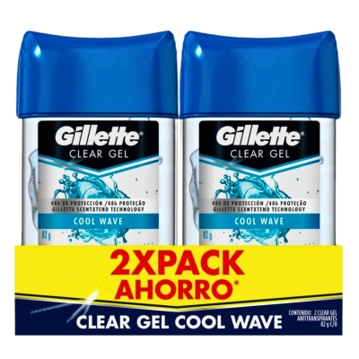 Desodorante en Gel Cool Wave Gillette 2 Und/Paq