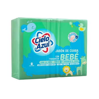 Jabón de Cuaba Bebe Cielo Azul 5 Und/Paq