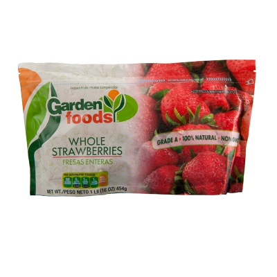Fresas Enteras Congeladas Garden Foods 1 Lb