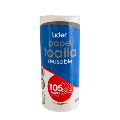 Papel Toalla Reusable 105 Hojas Líder