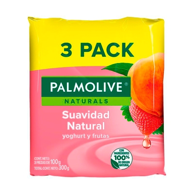 Jabon en Barra Yogurt y Frutas Palmolive 3 Und/Paq