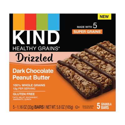 Barra de Granola Chocolate Negro y Mantequilla de Maní Kind 5 Und/Paq