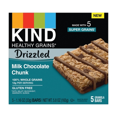 Barra de Granola Chocolate con Leche Chunk Kind 5 Und/Paq