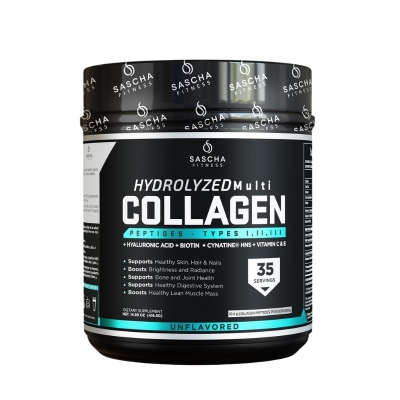 Colágeno Multi Hidrolizado Sin Sabor Sascha Fitness 490 Gr