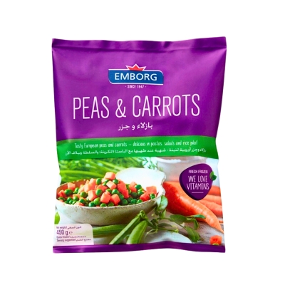 Guisantes y Zanahorias Congelados Emborg 450 Gr.