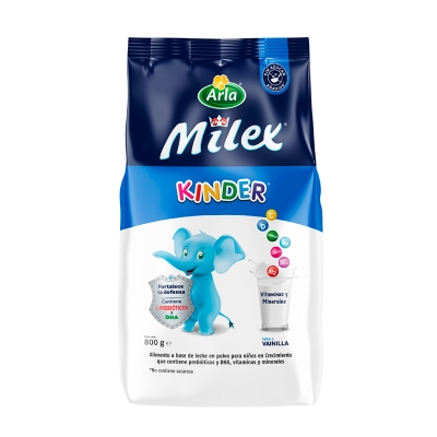 Leche En Polvo Sin Azúcar Milex Kinder Bueno 800 Gr.