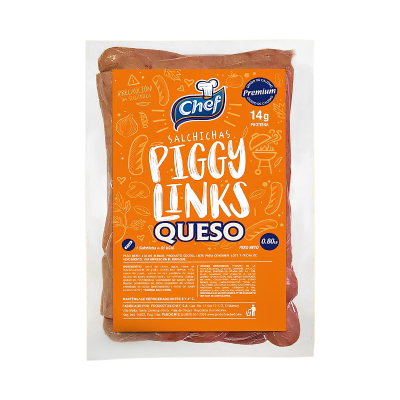Salchichas Para Desayuno Con Queso Piggy Links Chef 12.8 Oz
