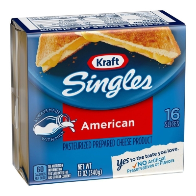 Queso Americano Rebanado Kraft 12 Onz