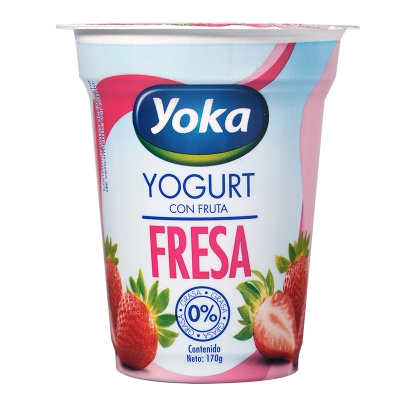 Yogurt Light Sabor Fresa Yoka 6 Onz