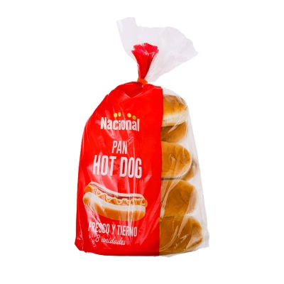 Pan Para Hot Dog Nacional 8 Und/Paq