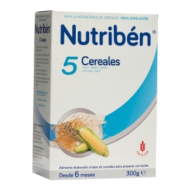 Nutriben Papilla 5 Cereales +6 meses, - Farma SG