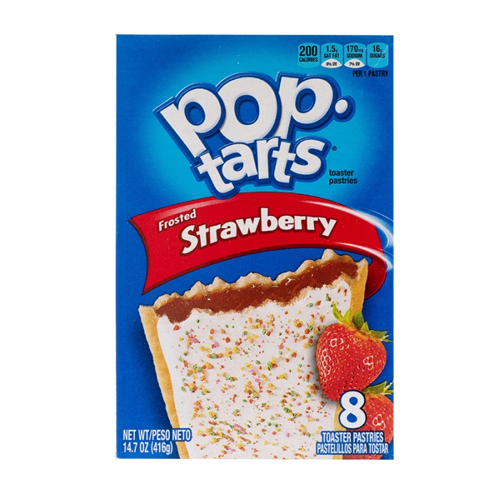 Kellogg's Pop Tarts Strawberry Sensation Pastry Snacks 8x48g - Tesco  Groceries