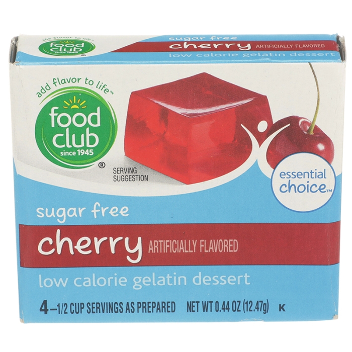 Jell-O Gelatina sin azúcar sabor cereza 0.6 oz (paquete de 4)