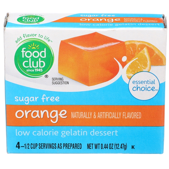 Gelatina sin azúcar naranja 20 g