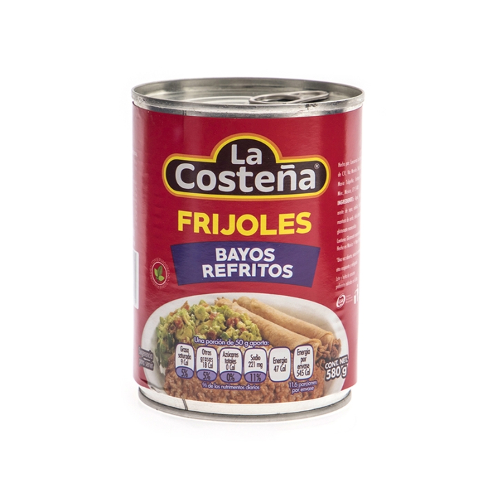 Frijoles Bayos Refritos La Costeña 580 Gr 9627