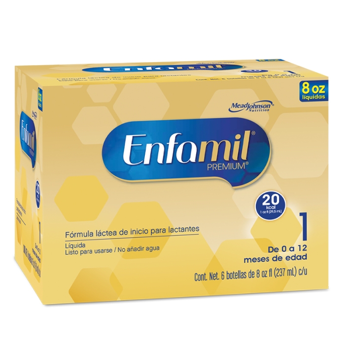 Enfamil® Premium 1 Fórmula Infantil Líquida 20kcal, 8 oz (6 uds) –