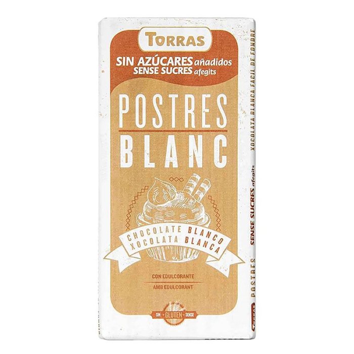 Chocolate Blanco con Bayas de Goji sin Azúcar - Torras - 75 gramos