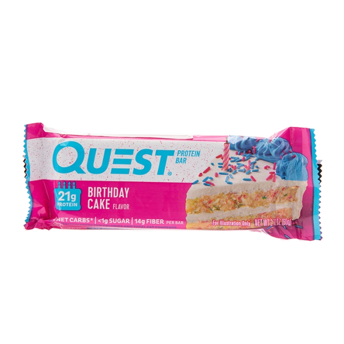 Barra De Proteina Sabor Pastel De Cumpleaños Quest 60 Gr