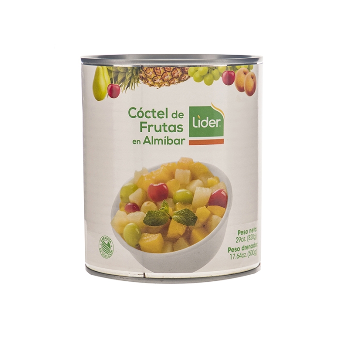 Coctel De Frutas En Almibar Lider 29 Onz