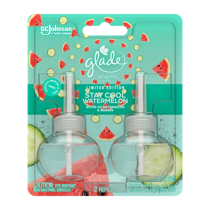 Ambientador Recambio Aceite Perfumado Glade Stay Cool Watermelon